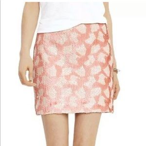 Banana Republic light pink sequin mini skirt Sz 8
